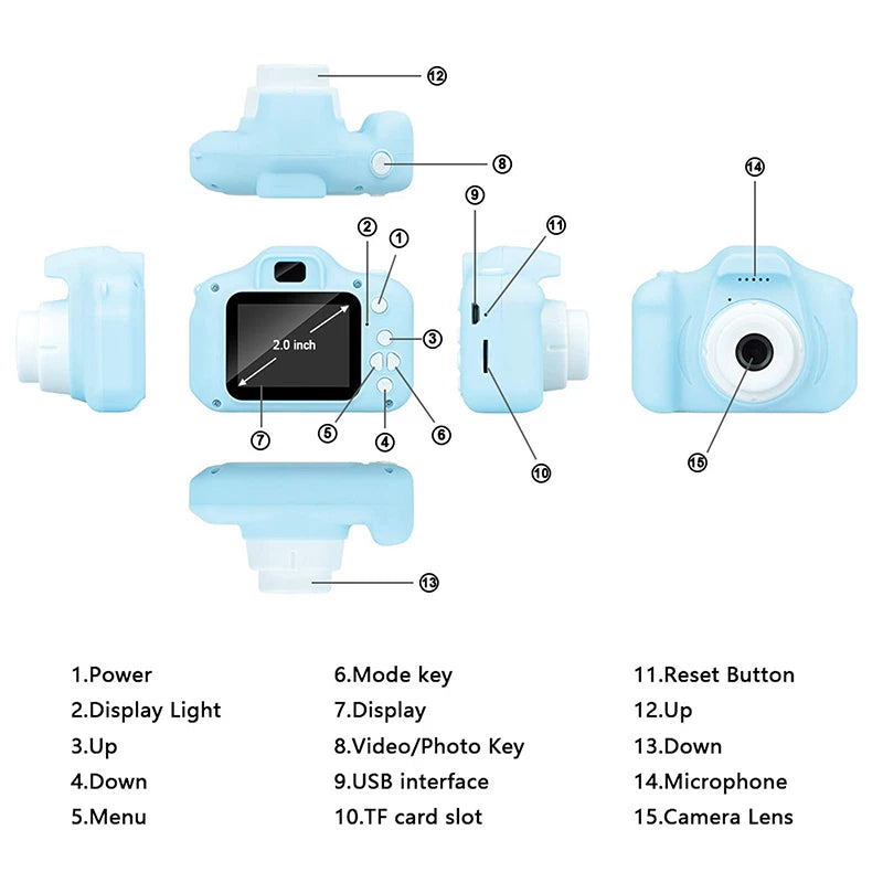 Kids Camera Toys Mini HD Digital 1.0